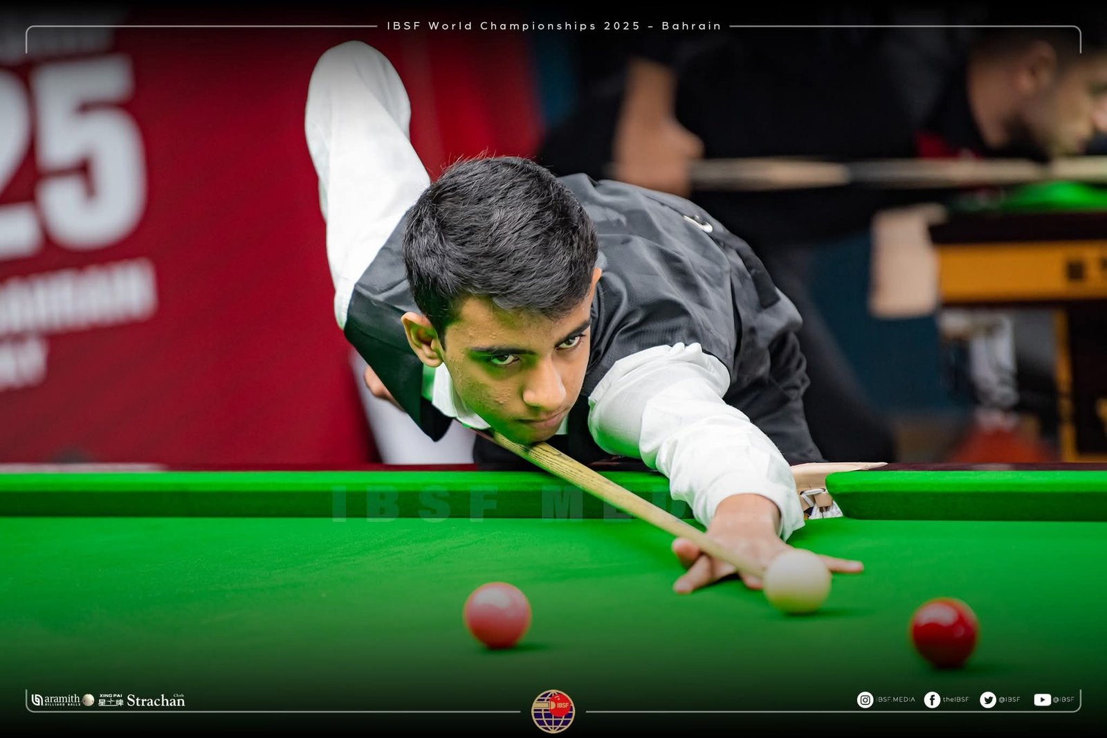 Rahul Williams at the IBSF World Championships 2025 in Bahrain